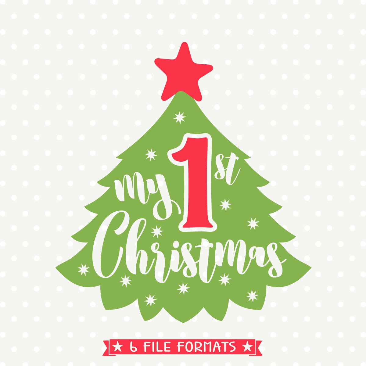 Download My First Christmas SVG Christmas svg My 1st Christmas DXF ...