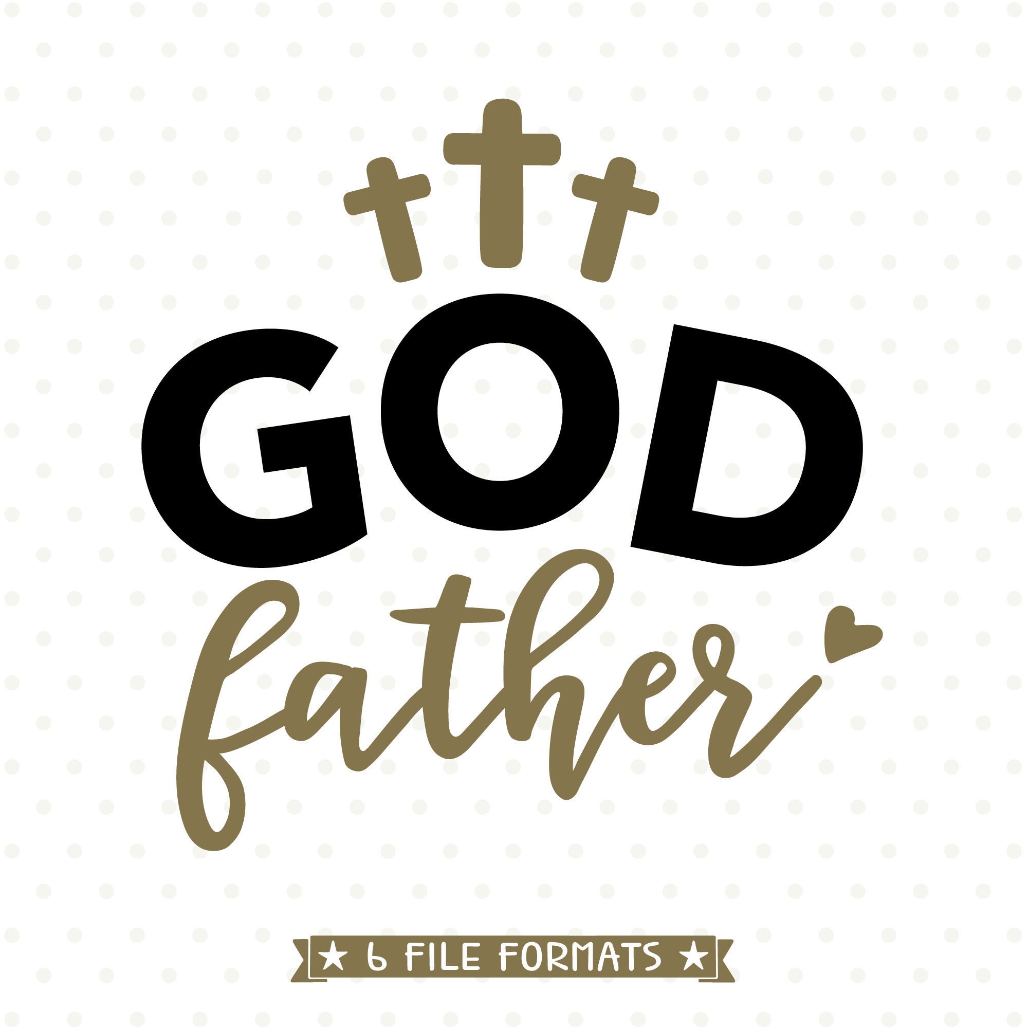 Download Godfather SVG Baptism SVG Christian SVG for Cricut and | Etsy