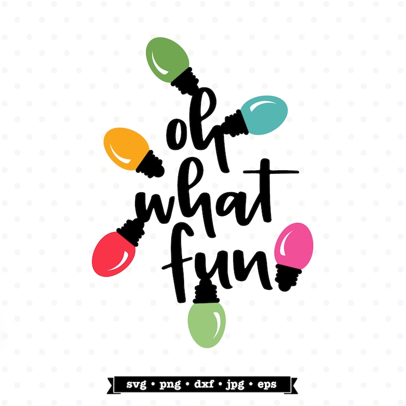 Oh What Fun SVG File Christmas SVG Christmas Mask Svg  Etsy