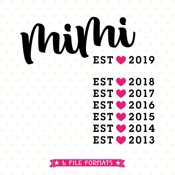 Mimi Svg File Future Grandmom Svg File Pregnancy Reveal To Etsy