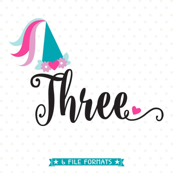 Download 3rd Birthday Svg Princess Birthday Svg File Girls Birthday Etsy