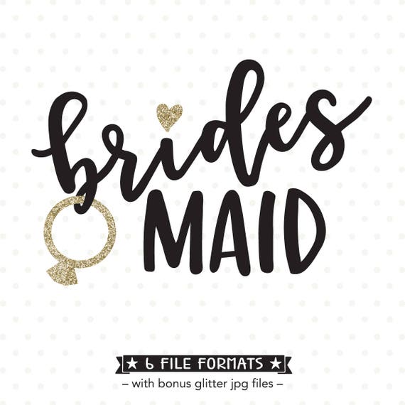 Download Bridesmaid SVG file Bridesmaid shirt iron on file Bridal | Etsy
