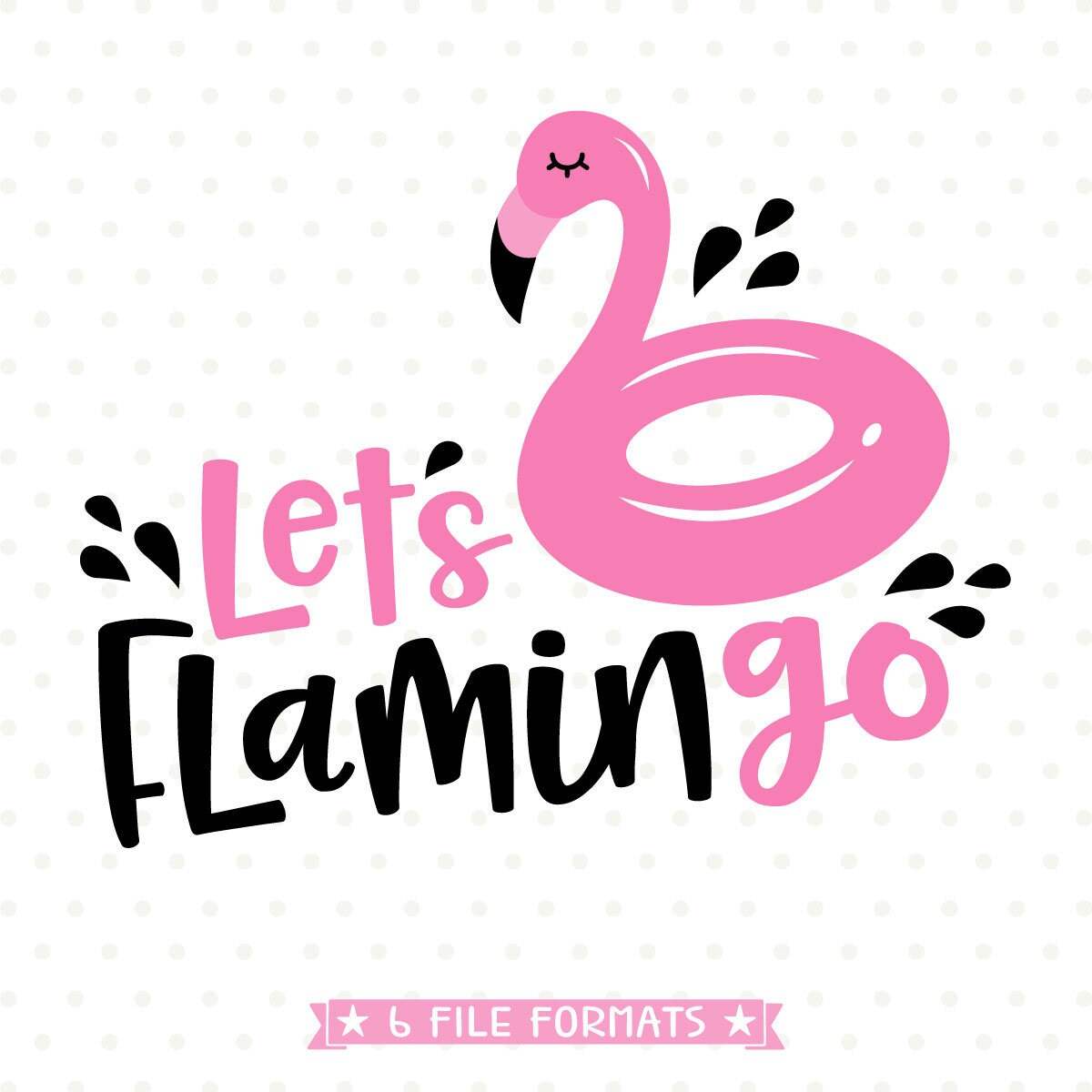 Download Flamingo Summer Vacation Beach Pool SVG file Cricut Silhouette | Etsy