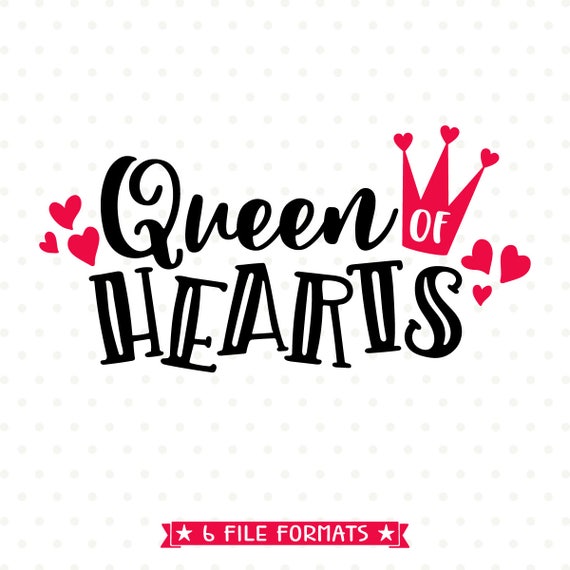 Download Valentine SVG Queen of Hearts SVG file Valentine Shirt ...