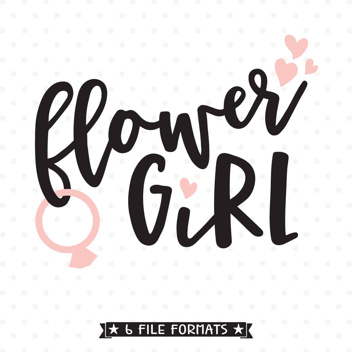 Flower Girl SVG Flower Girl Sign Vinyl Decal File Bridal - Etsy