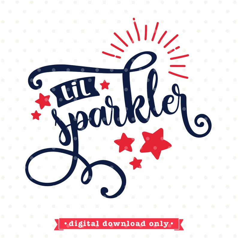 Download 4th of July SVG for Baby Lil Sparkler SVG Baby's 4th of | Etsy