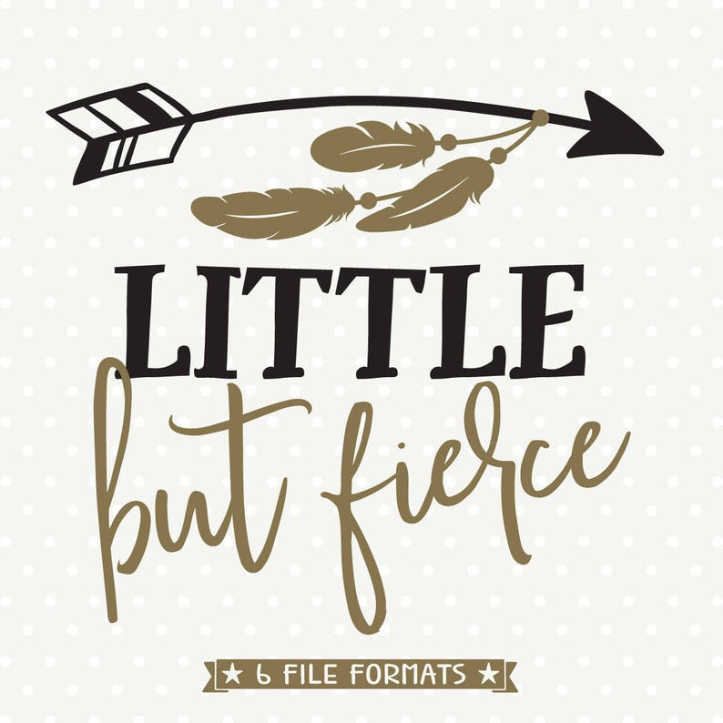 Download Little But Fierce SVG file Girls Shirt SVG Girls Iron on | Etsy