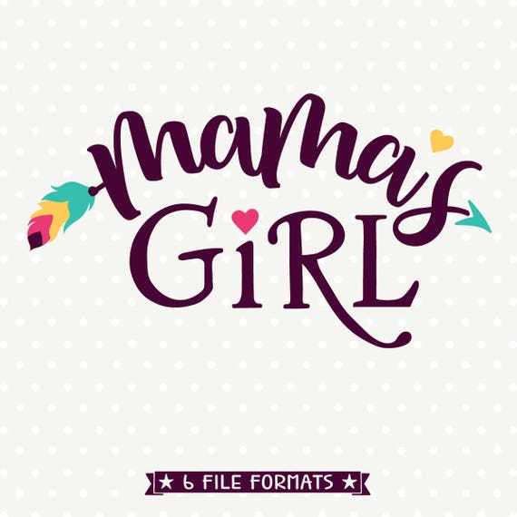 Mama's Girl Boho SVG Design: Commercial Use File