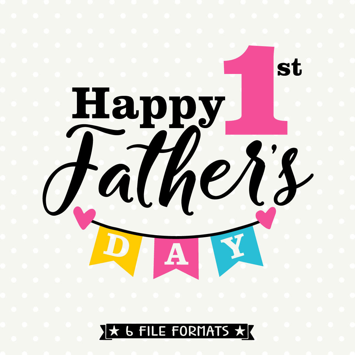 Download 1st Fathers Day SVG file Fathers Day Shirt iron on file for | Etsy