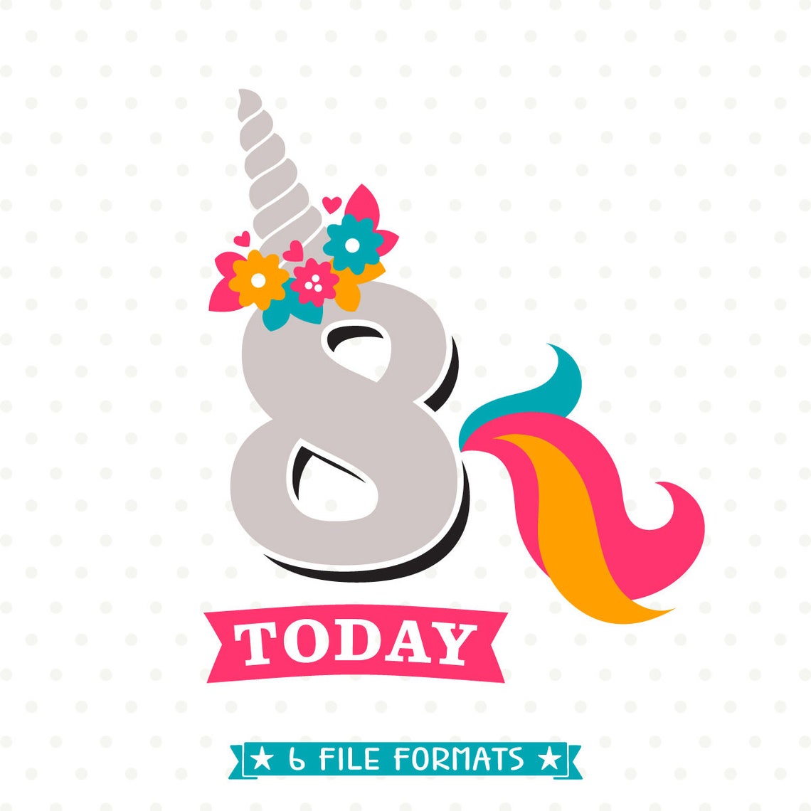 Free Free 8Th Birthday Unicorn Svg 456 SVG PNG EPS DXF File