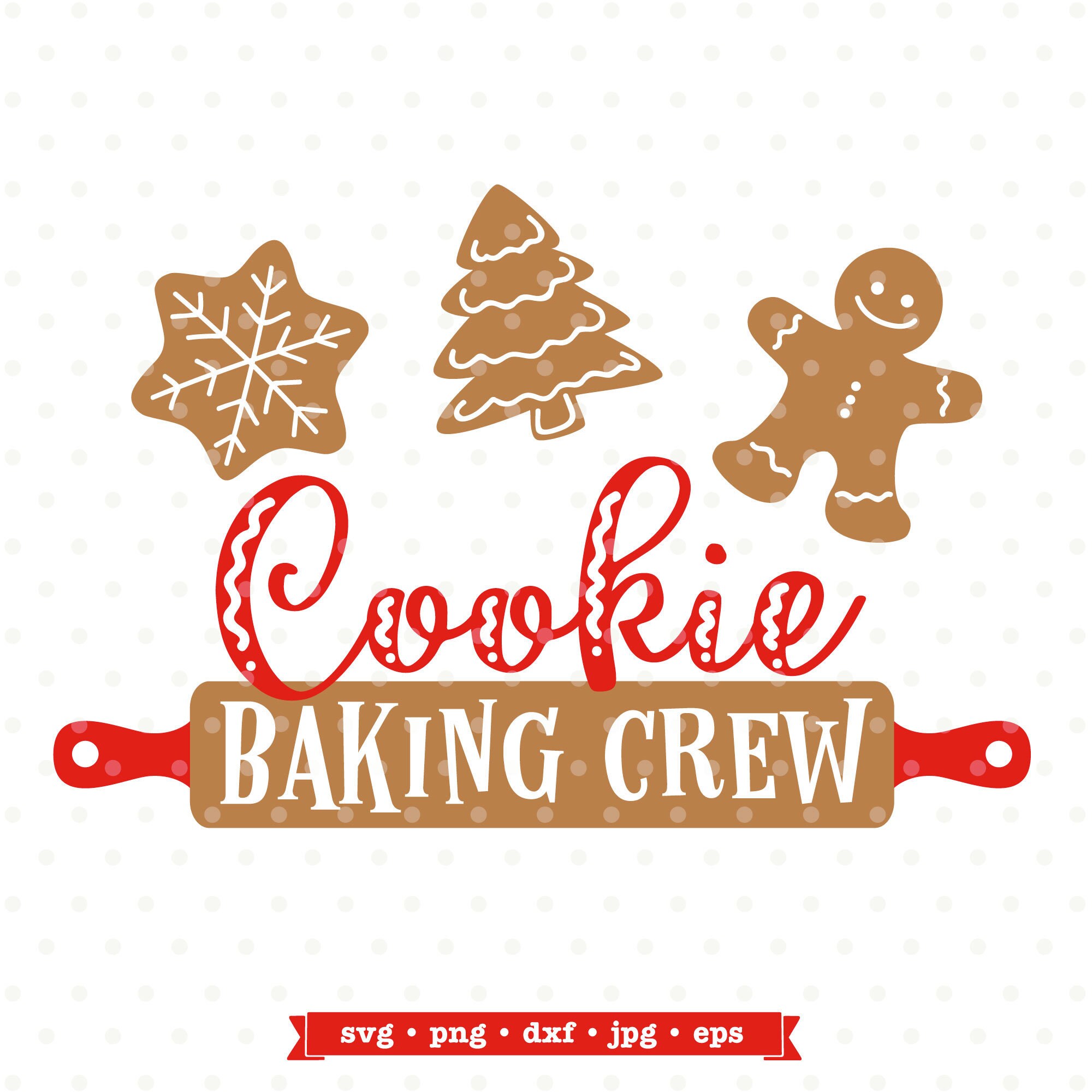 Download Christmas Svg File Cookie Baking Crew Svg File Christmas Etsy