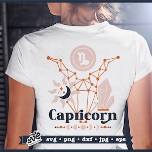 Capricórnio SVG, Zodíaco svg, Signo do Zodíaco svg, Místico svg, Aniversário de meninas svg, Horóscopo svg, Signo de Capricórnio, Signo de Capricórnio svg