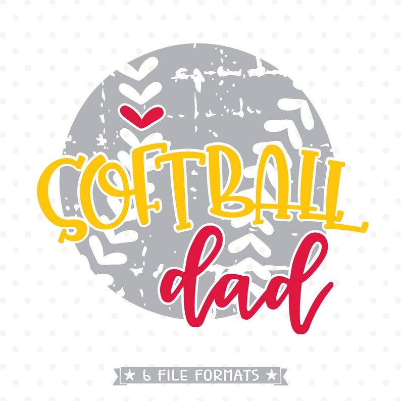 Download Softball Dad SVG Distressed Softball SVG file Grunge | Etsy