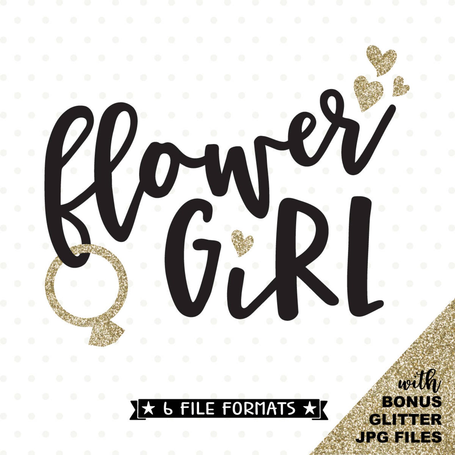 Flower Girl SVG Flower Girl Sign Vinyl Decal File Bridal Etsy