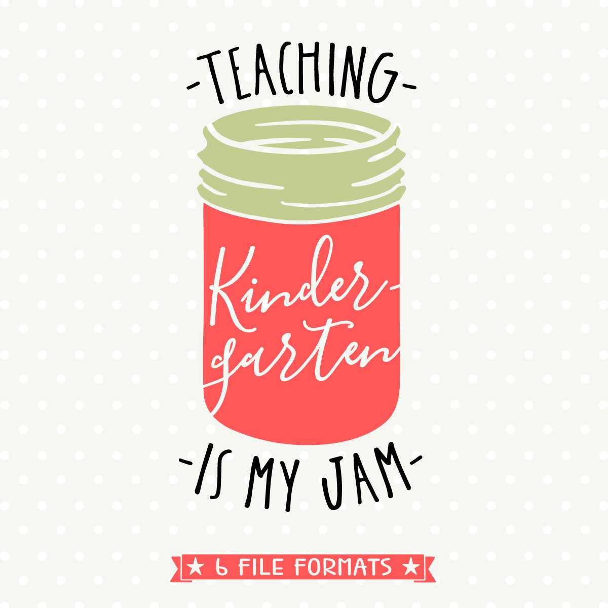 Download Kindergarten Teacher Svg File Teaching Is My Jam Back To Etsy