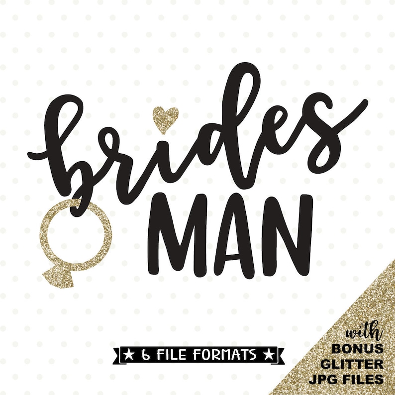 Download Bridesman SVG file Bridesmaid shirt iron on design for men | Etsy
