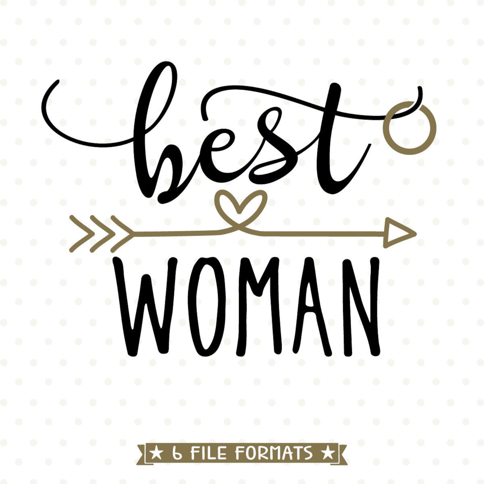 Best Woman SVG Bridal Party Shirt Iron on Design Bestman SVG Etsy