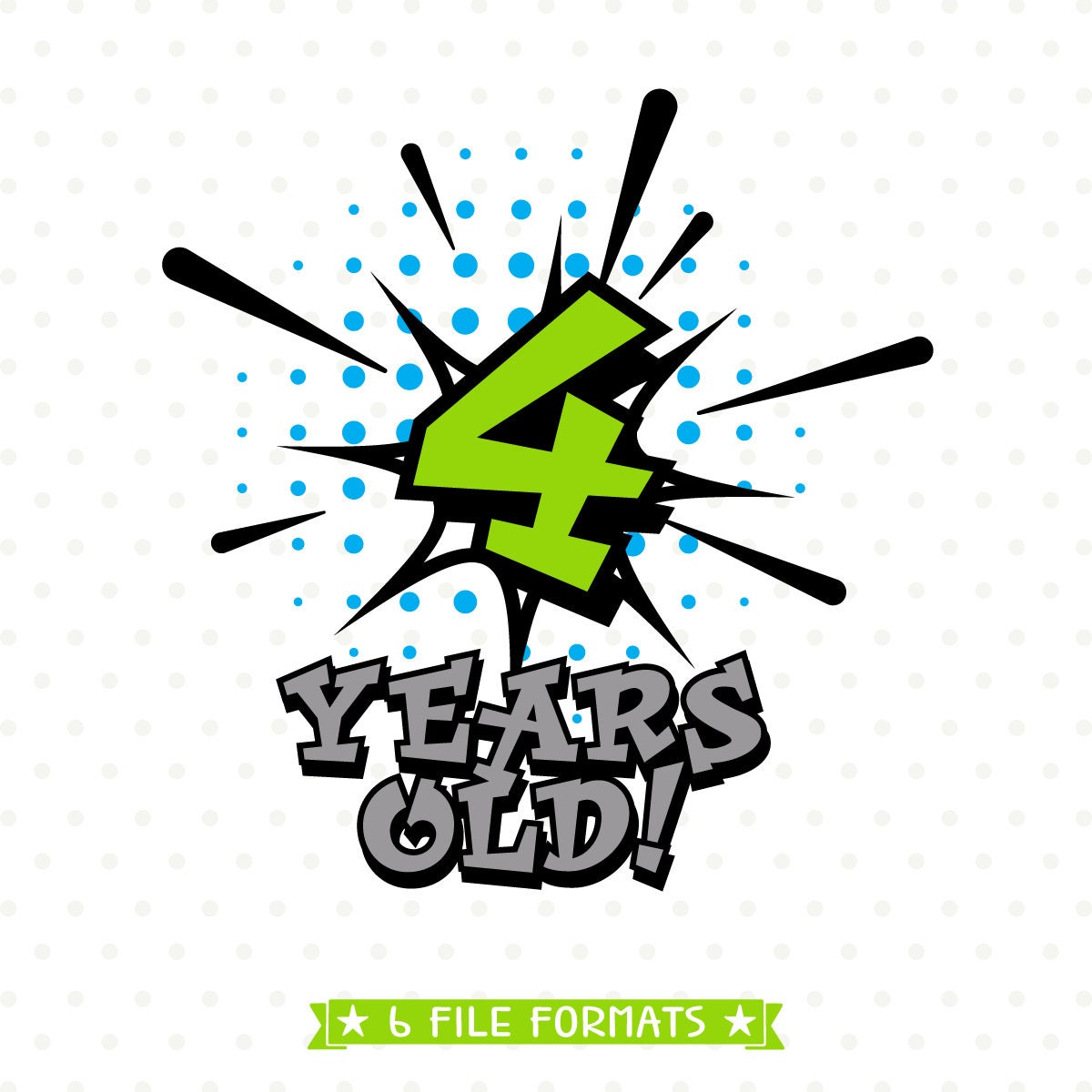 Download Boys 4th Birthday SVG file Superhero Birthday cut file Boys | Etsy