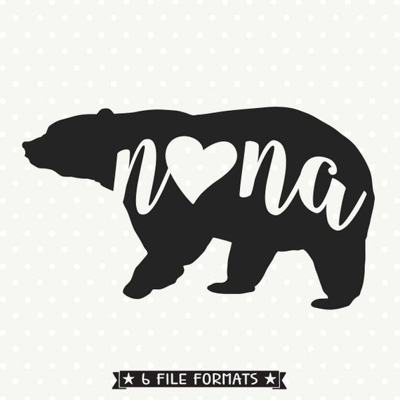 Download Nana Bear SVG file Bear Family svg Bear svg file Bear Iron | Etsy