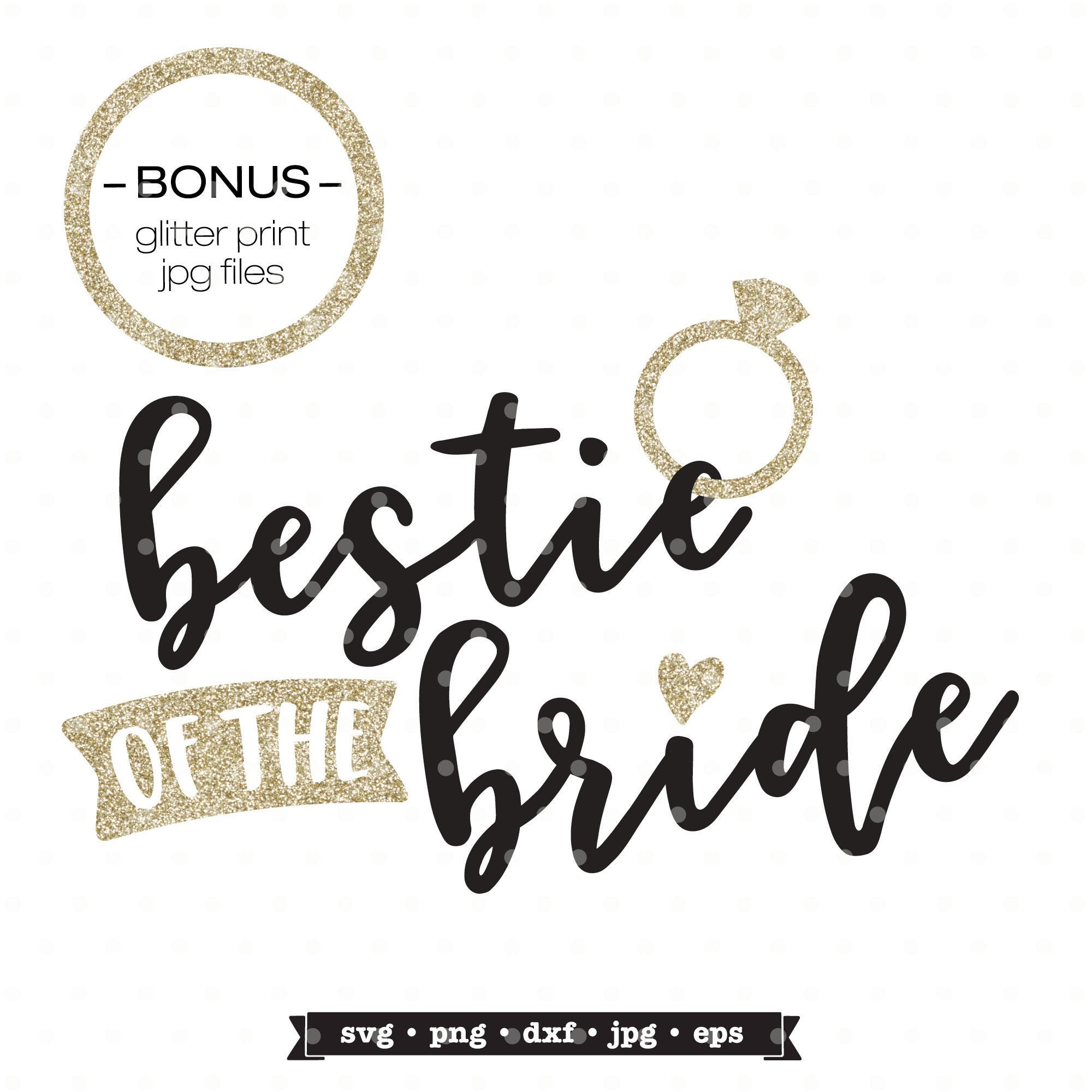 Download Bestie Of The Bride Svg Design Wedding Party Mask Svg Files Etsy