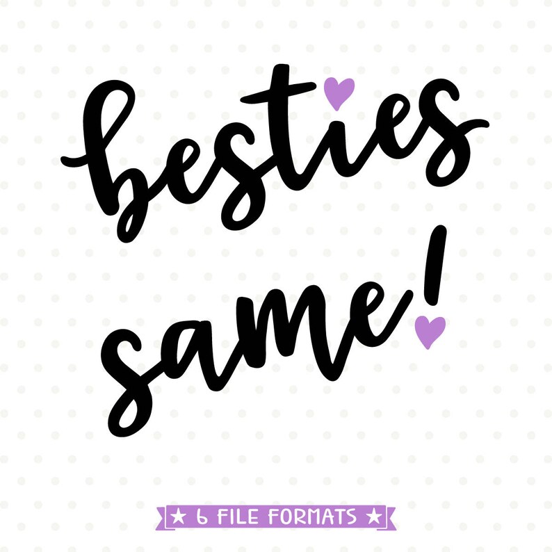 Download Best Friends SVG Besties svg Besties Shirt Iron on Transfer | Etsy