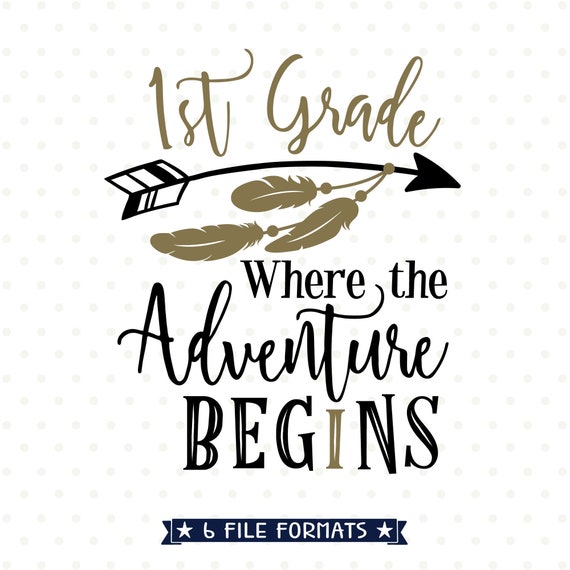 First Day Of 1st Grade Svg 1st Day Of First Grade Iron On Etsy
