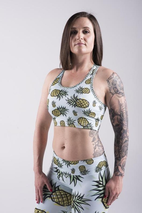 pineapple sports bra