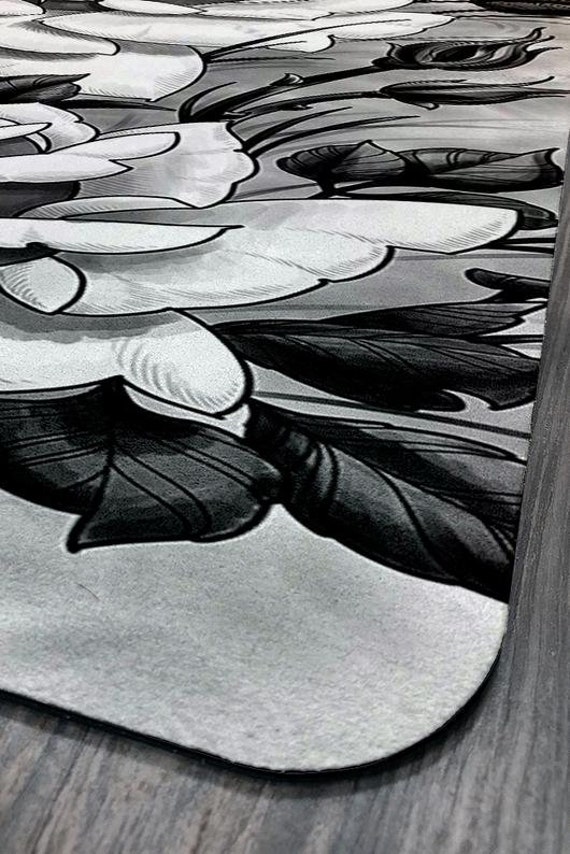 Yoga Tapis Rose Gris Rose Yoga Mat Noir Et Blanc Rose Yoga Mat Tapis De Yoga Eco Friendly Tapis De Yoga Anti Dérapant Sans Latex