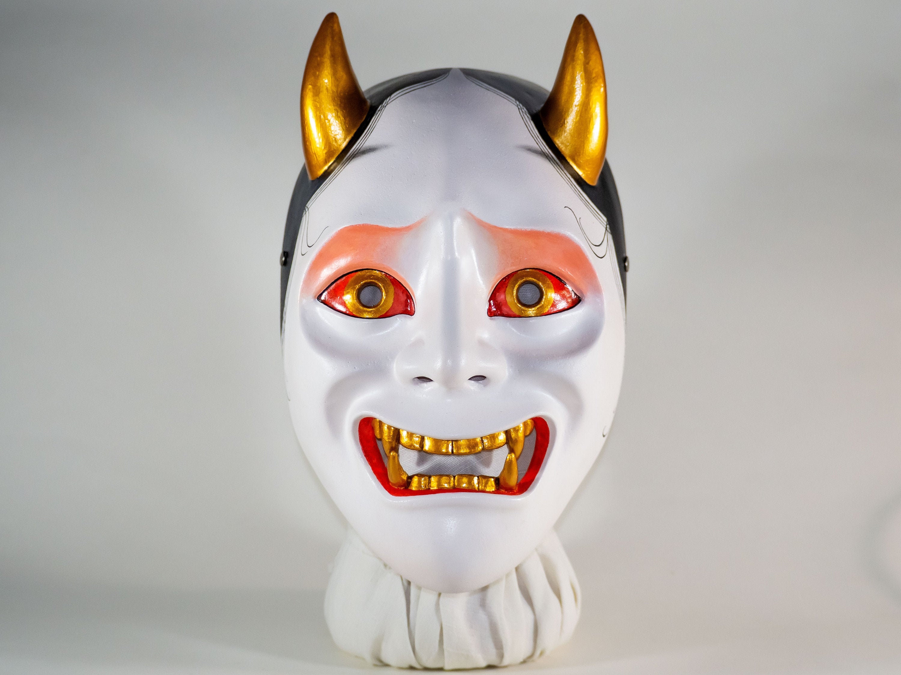 Namanari Hannya. Máscara Hannya. Hannya Blanco. Etsy