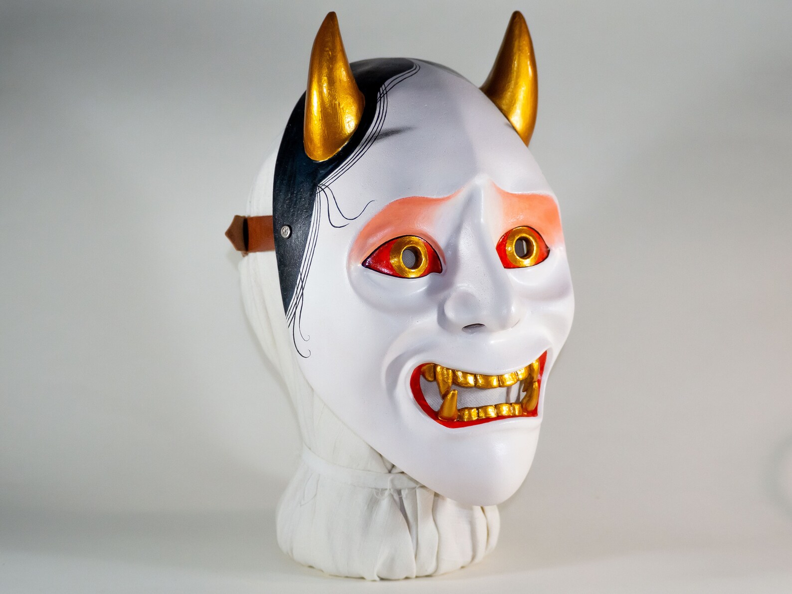 Namanari Hannya. Máscara Hannya. Hannya Blanco. Etsy
