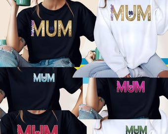 Bundle of Glitter “MUM” Sublimation Design| Transparent Backgrounds | High resolution |Digital Clipart
