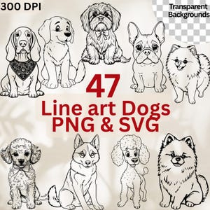 Dog sketch, Set , Clip art line art Dogs, sketch, dachshund png, dachshund, dog breed, dog line art, poodle, dogs, clipart PNG, SVG bundle