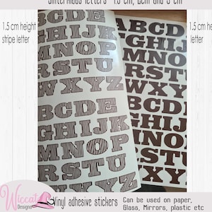 Alfabet Chocolade letter stickers, Sinterklaas stickers, letter stickervel, vinyl letters, Abc kleine letters,