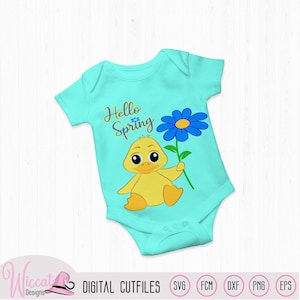 Baby eendje voor jongen,  baby jongen svg, lente dieren svg, dxf baby dieren svg, baby quotes fcm, scanncut snijbestand, plotter bestand