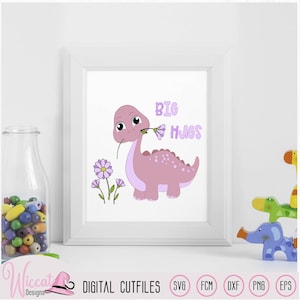 Baby dino, dinosaurus voor meisjes,  baby dieren svg, dxf baby dieren svg, baby quotes fcm, scanncut snijbestand, plotter bestand