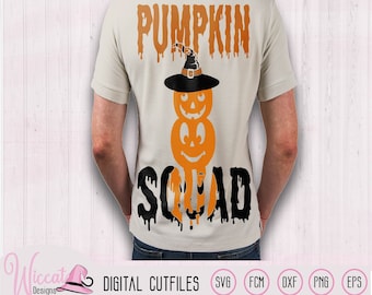 Pumpkin Squad svg, Halloween team svg, men halloween svg, pumpkin stack svg, t shirt svg, dxf file, vinyl craft, boy design, funny faces,