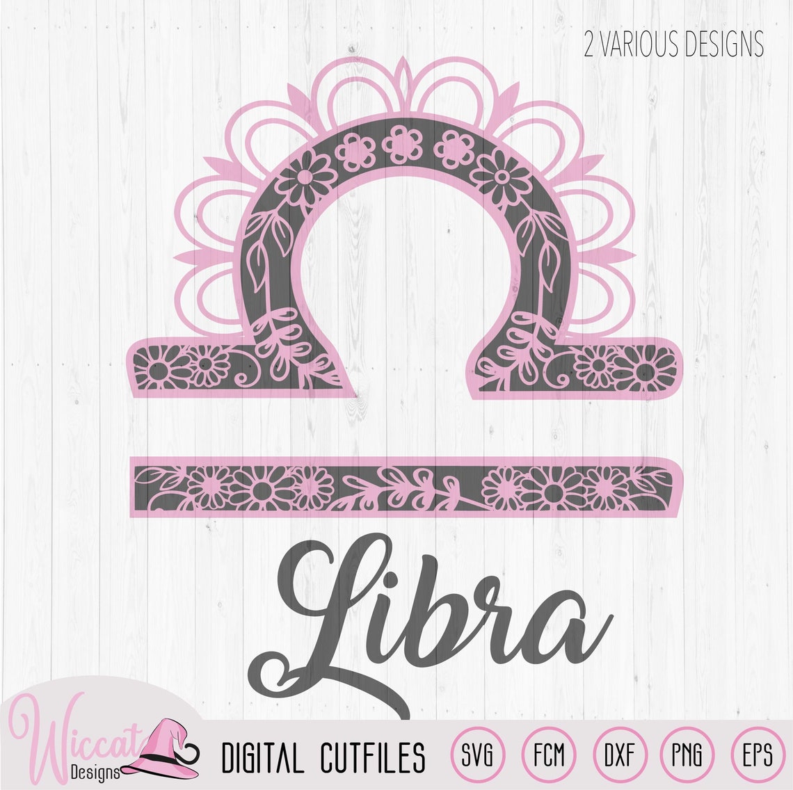 Flower Mandala Libra Zodiac floral libra sign born in Etsy