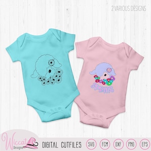 Lente Baby lammetje,baby meisje svg, lente dieren svg, paas decoratie ,baby quotes fcm, scanncut snijbestand, plotter bestand