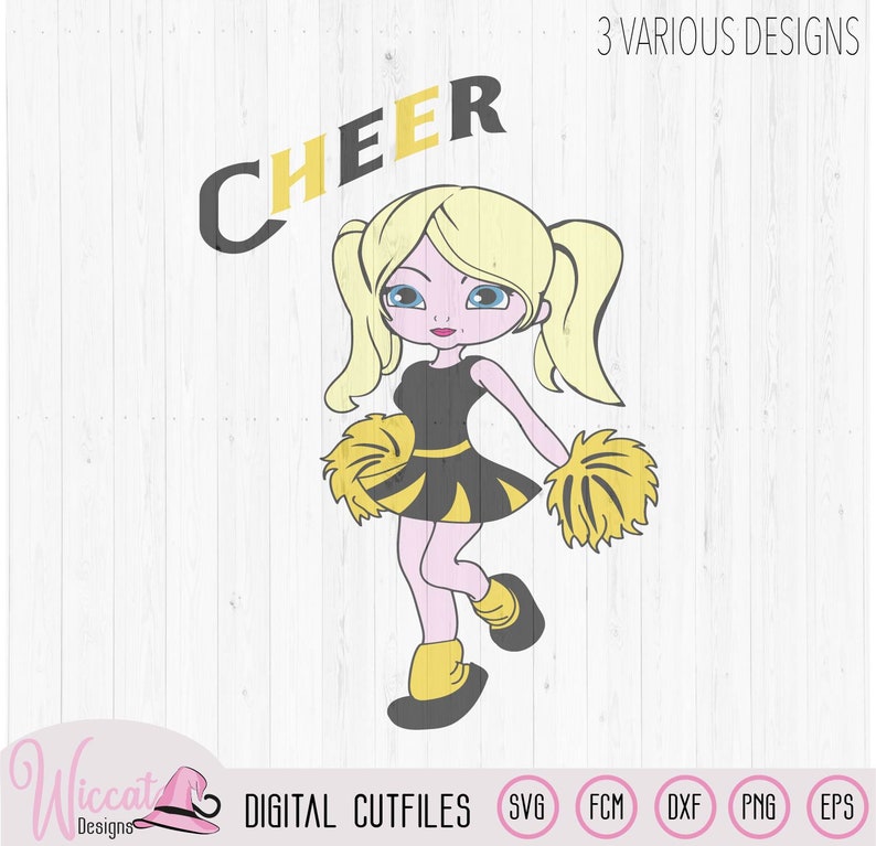 Cheerleader Girl Svg Svg Files for Girls Cheering Svg Svg | Etsy