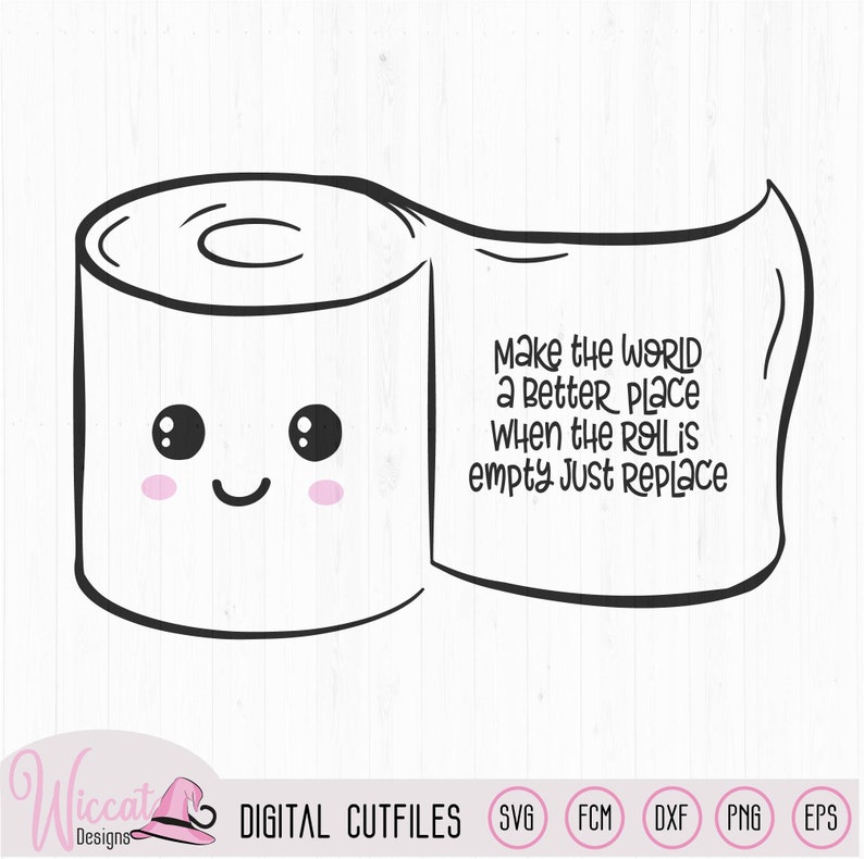 Kawaii Toilet Paper With Rhyme Cute Bathroom Rules Toilet | Etsy