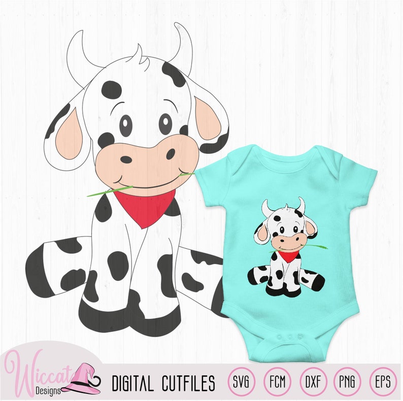 Download Baby boy cow for baby nursery Heifer baby farm animal svg | Etsy