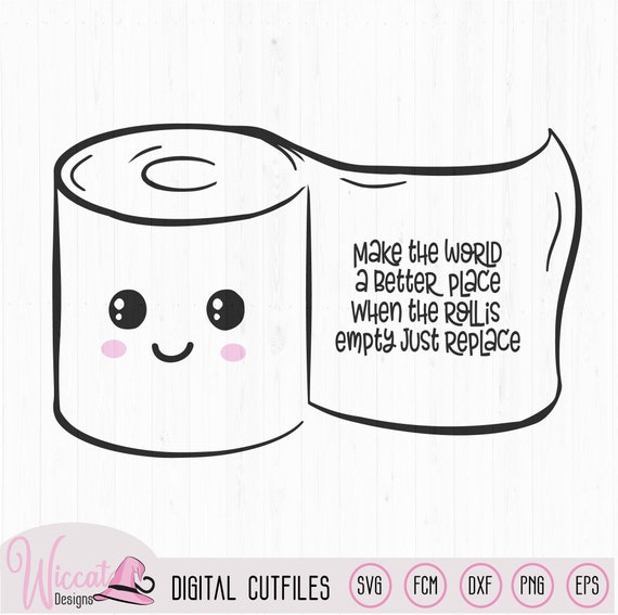 Kawaii Toilet Paper With Rhyme Cute Bathroom Rules Toilet Etsy