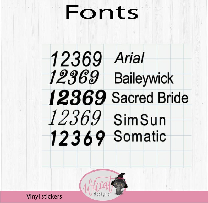 Clock Face Numbers Vinyl Stickers Big Numbers 3 6 9 and 12 Etsy