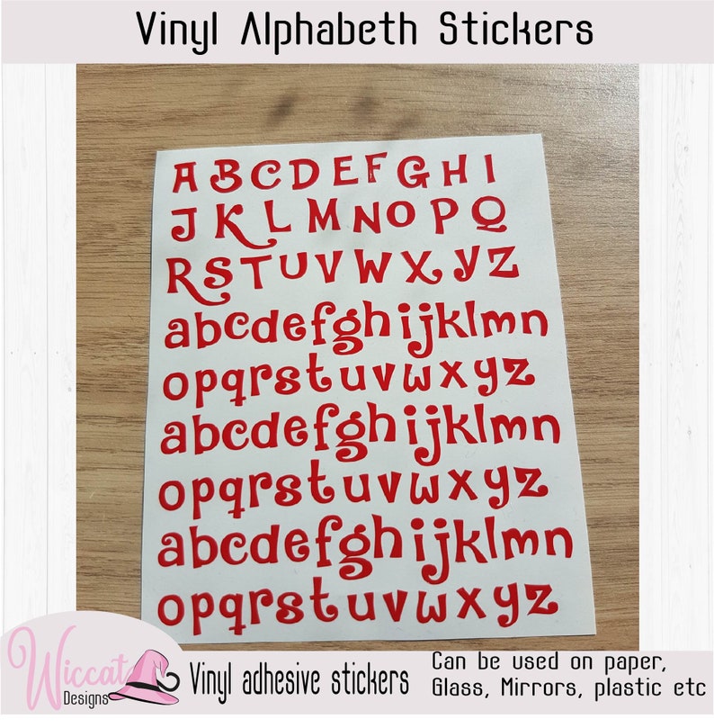 Alfabet stickers vinyl letter stickers vinyl stickers Abc Etsy
