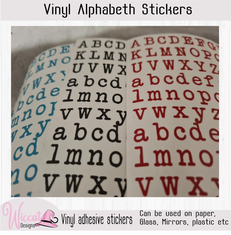 Old Typewriter Alphabet Small Letter Stickers in Different Etsy
