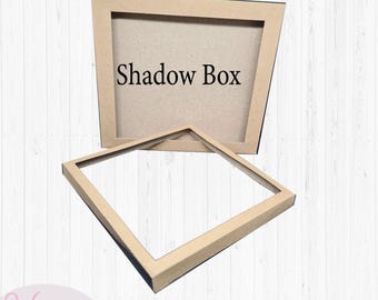 Plantilla SVG para caja de luz con efecto de sombra: Marco de caja de luz para manualidades en papel (descarga digital)