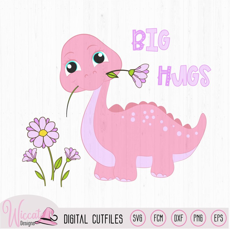 Girl baby dino pink dinosaur svg girls dinosaur nursery | Etsy