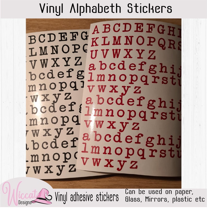 Old Typewriter Alphabet Small Letter Stickers in Different Etsy