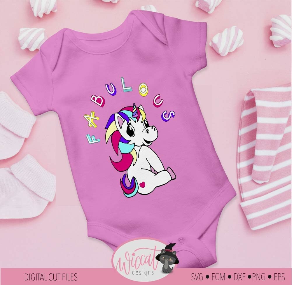 Download Fabulous Unicorn svg girls shirt svg Rainbow unicorn svg ...