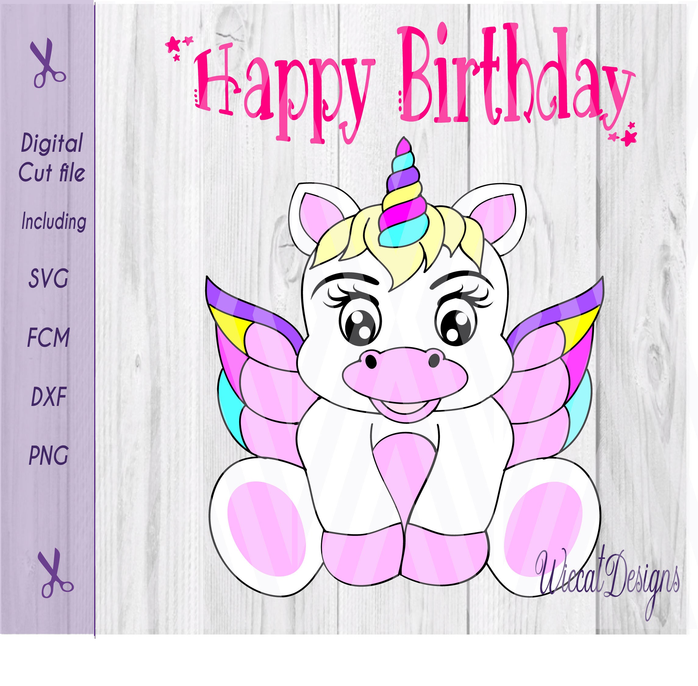 Download Baby Unicorn unicorn wings svg Baby svg Birthday svg | Etsy